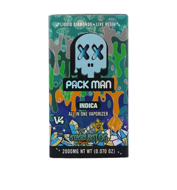 Packman Disposable Starburst OG in stock now, buy new packman disposable, packman disposable pen in stock now, buy packman 2g live resin disposable